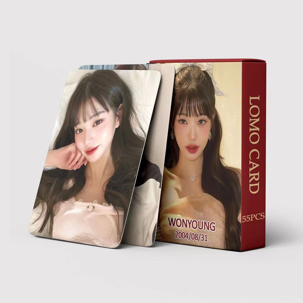 

Kpop Jang Won Young Album 2024 Lomo Card Wonyoung Liz Leeseo Yujin Gaeul Girl's Collection Gift Postcard Photo Card 55pc/set