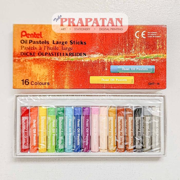 

Pentel Large Stick Oil Pastel 12C-48C | Crayon Minyak - 12C