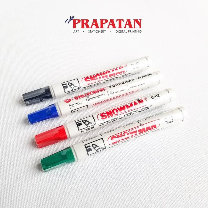 

Snowman Permanent Marker G-12 / Spidol Permanen Snowman - Biru