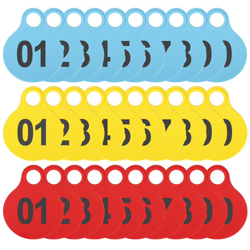 

50/100pcs Cattle Pig Sheep Hanging Tags TPU Identification Card Plastic Farm Animals Cattle Identification Carrying Tag Supplies