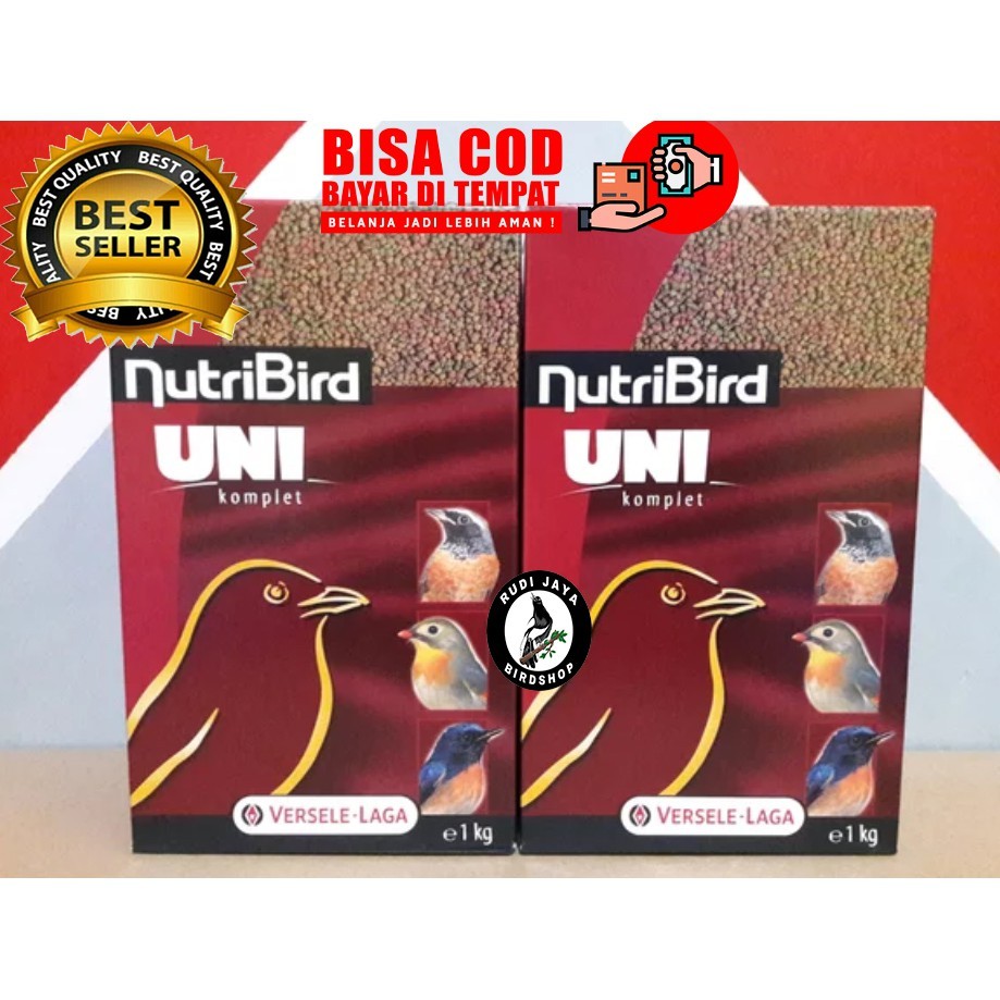 Ready Nuk Nutribird Uni Komplet +- 100 Gram Versele Laga Asli Import Voer Pakan Burung Pleci Robin