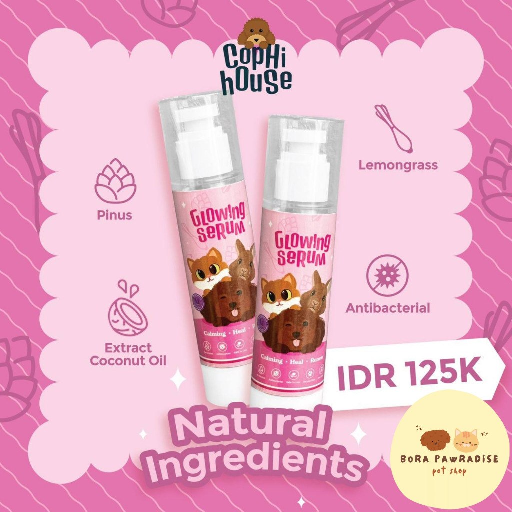 ZG53WS Cophi Glowing Serum Kulit & Bulu Anabul Anti Jamur Spray Anti Scabies Ringworm 100ml