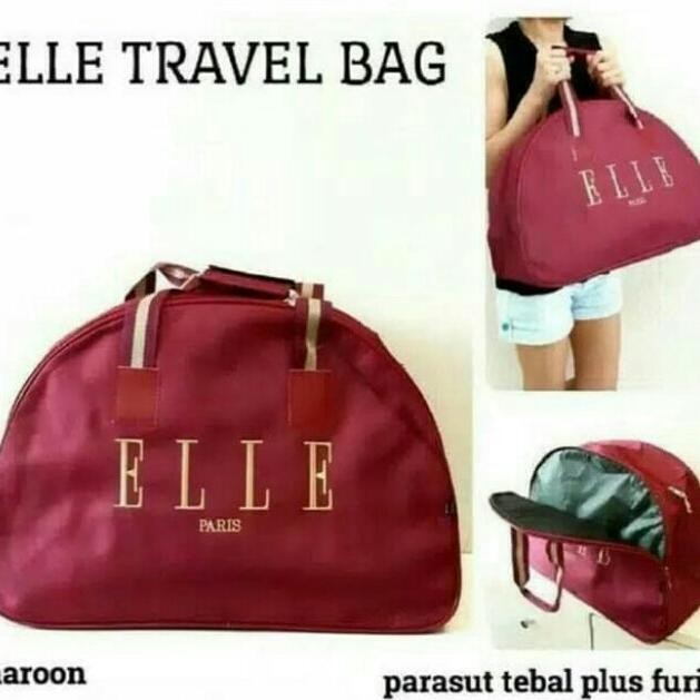 New tas travel bag besar polos tas tenteng tas koper - Hitam