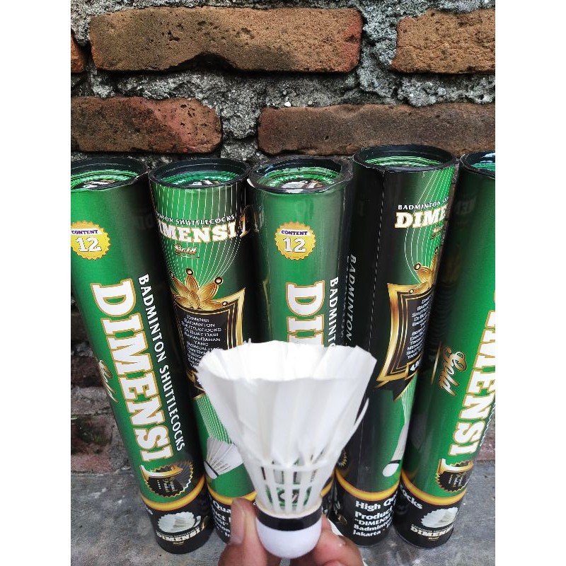 dimensi gold Shuttlecock, bahan pilihan/kok badminton/1 slop isi 12 pcs
