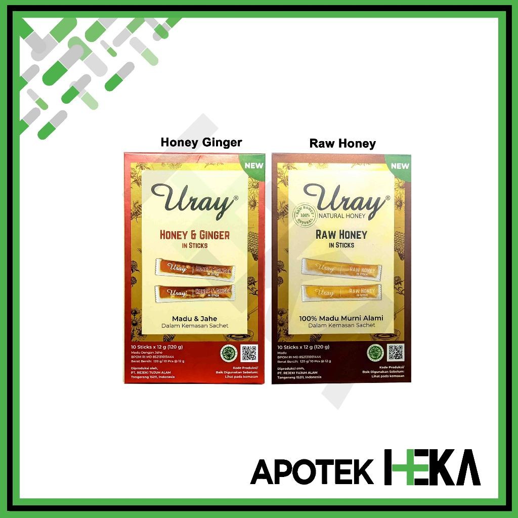 

Madu Uray Stick Box Isi 10 Sachet - Madu Murni