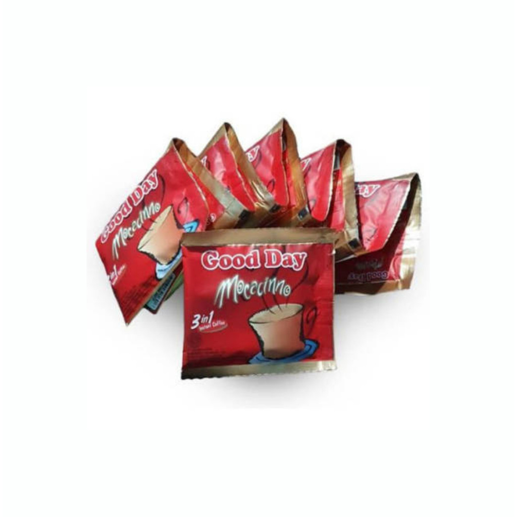 

Rasa Mocca Kopi Good Day Moccacinno Merah 20 g | 1 Renteng isi 10 pcs