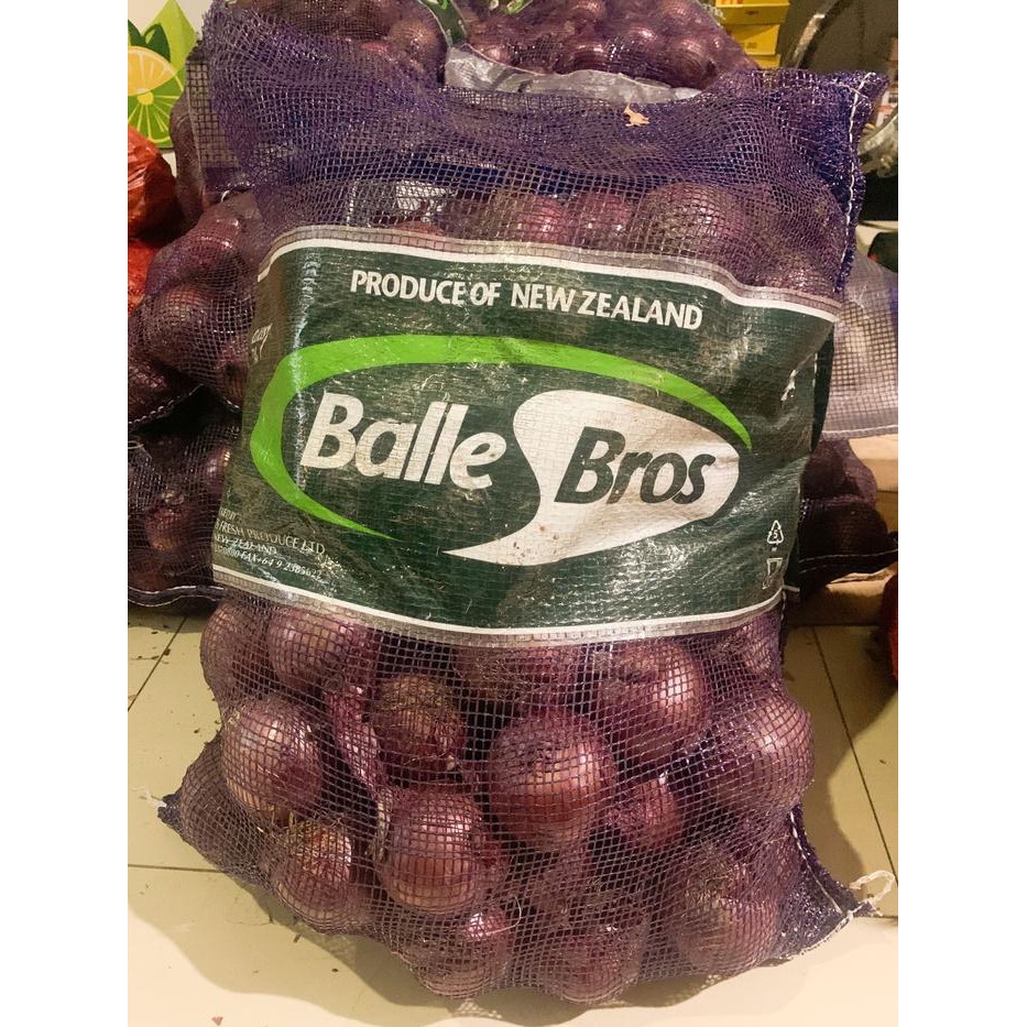 

Promo BAWANG BOMBAY NEW ZEALAND MERAH / UNGU 1 KG