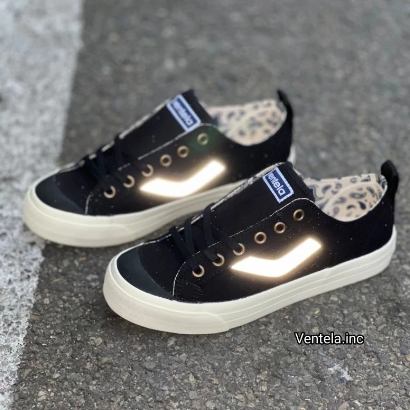 KL29QQ SEPATU VENTELA ALL IS WELL X EVIL X PAPA GADING MARTIN VENTELA EVIL LOW BLACK NATURAL ORIGINA