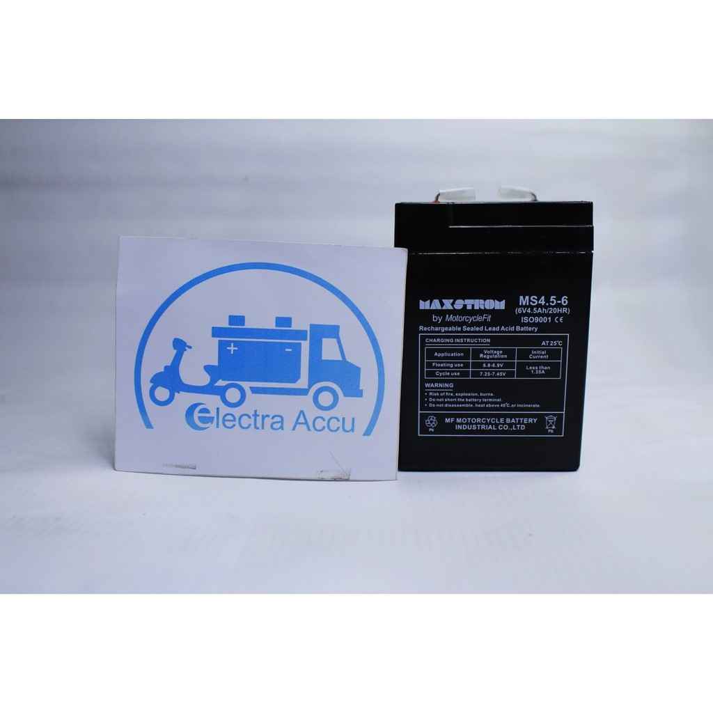 Aki VRLA 6v 4.5ah 6 v 4.5 ah 6v4.5ah MF Accu Kering Timbangan Emergency