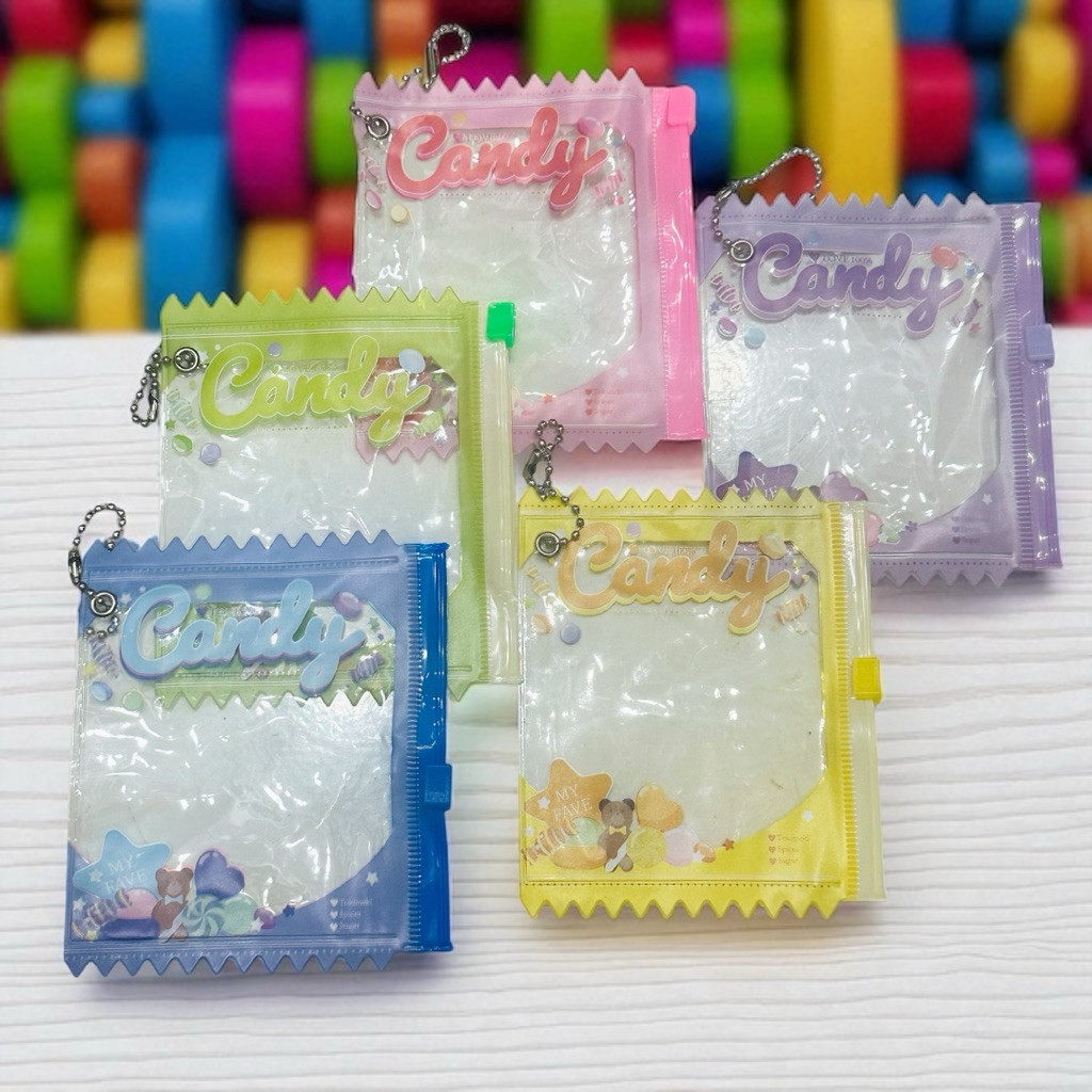 Ziplock Pouch PVC Gantung Candy Colourfull Kantong Serbaguna Bros Boneka Foto