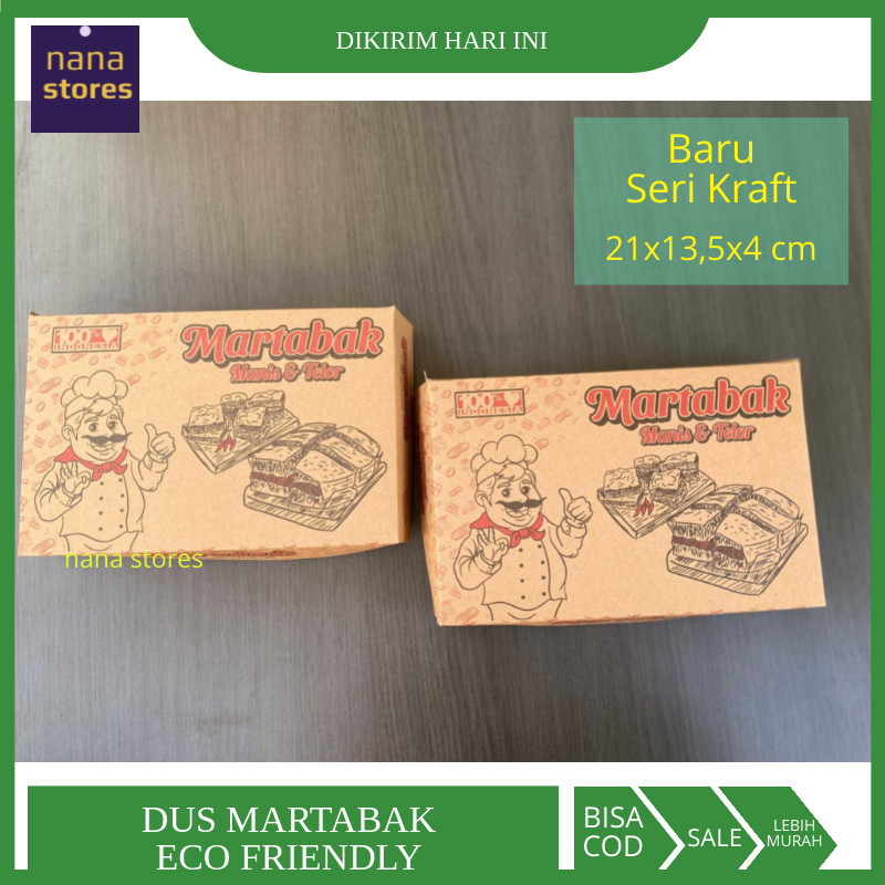 

Dus Martabak Kraft Laminasi, Kotak Martabak Bahan Kraft Eco Friendly