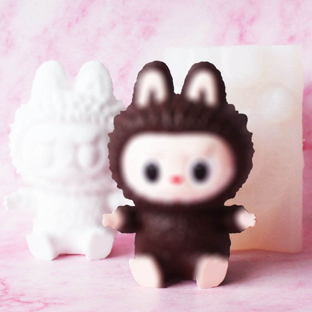 

Internet Celebrity Cartoon Animal Lala Silicone Mould Handicraft Gypsum Ornaments Candle Mold Bubu Epoxy Home Decor Accessories