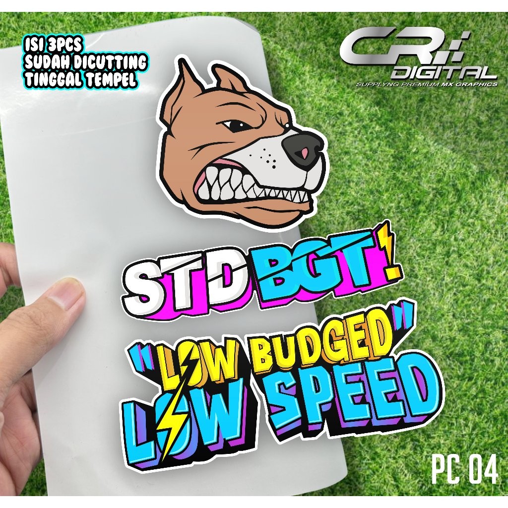 

STIKER PACK ISI 3pcs STANDAR NGEYEL LOW BUDGED LOW SPEED JOKI DERAGG HTS Sticker Aasuuuu PC04