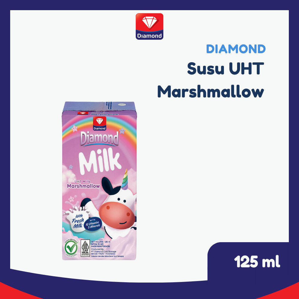 

Diamond Milk Susu UHT Marshmallow 125 ML