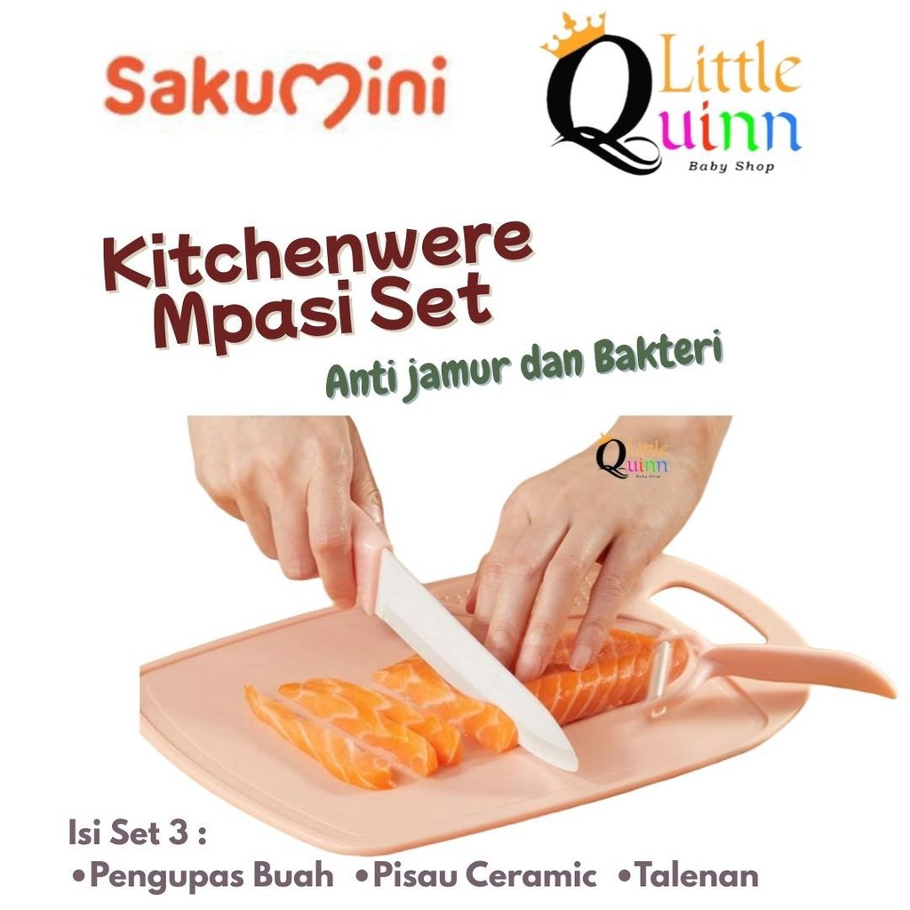 Sakumini Pisau Peeler Alat Masak Kitchenware Mpasi Bayi Set - Alat Mpasi