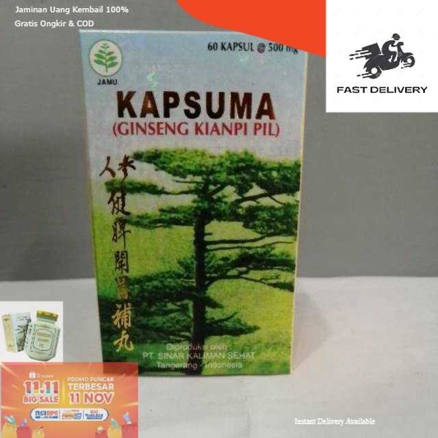 <<<<<<<<cappinesgrosir>>>>>> PENGGEMUK BADAN (Original BPOM) Kianpi Pil Ginseng Kapsuma