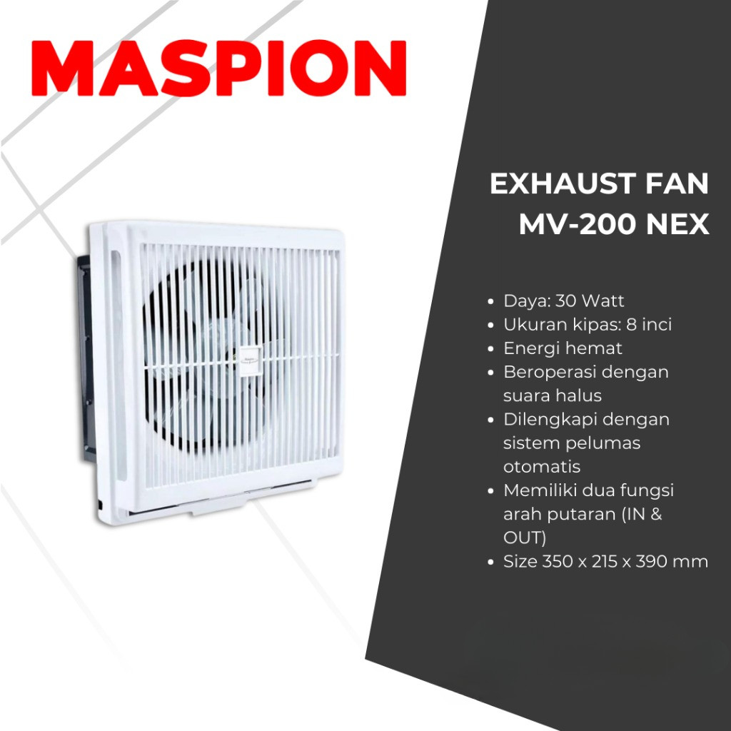 Exhaust Fan Maspion MV-200 NEX