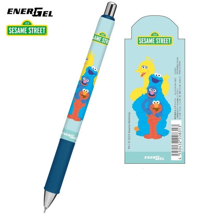 

Pentel EnerGel Sesame Street Elmo Cookie Monster Big Bird Gel Ink Pen 0.5mm Pulpen Limited Edition