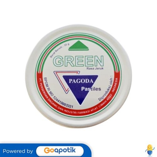 

Pagoda Green Pastilles 35 Gram Kaleng