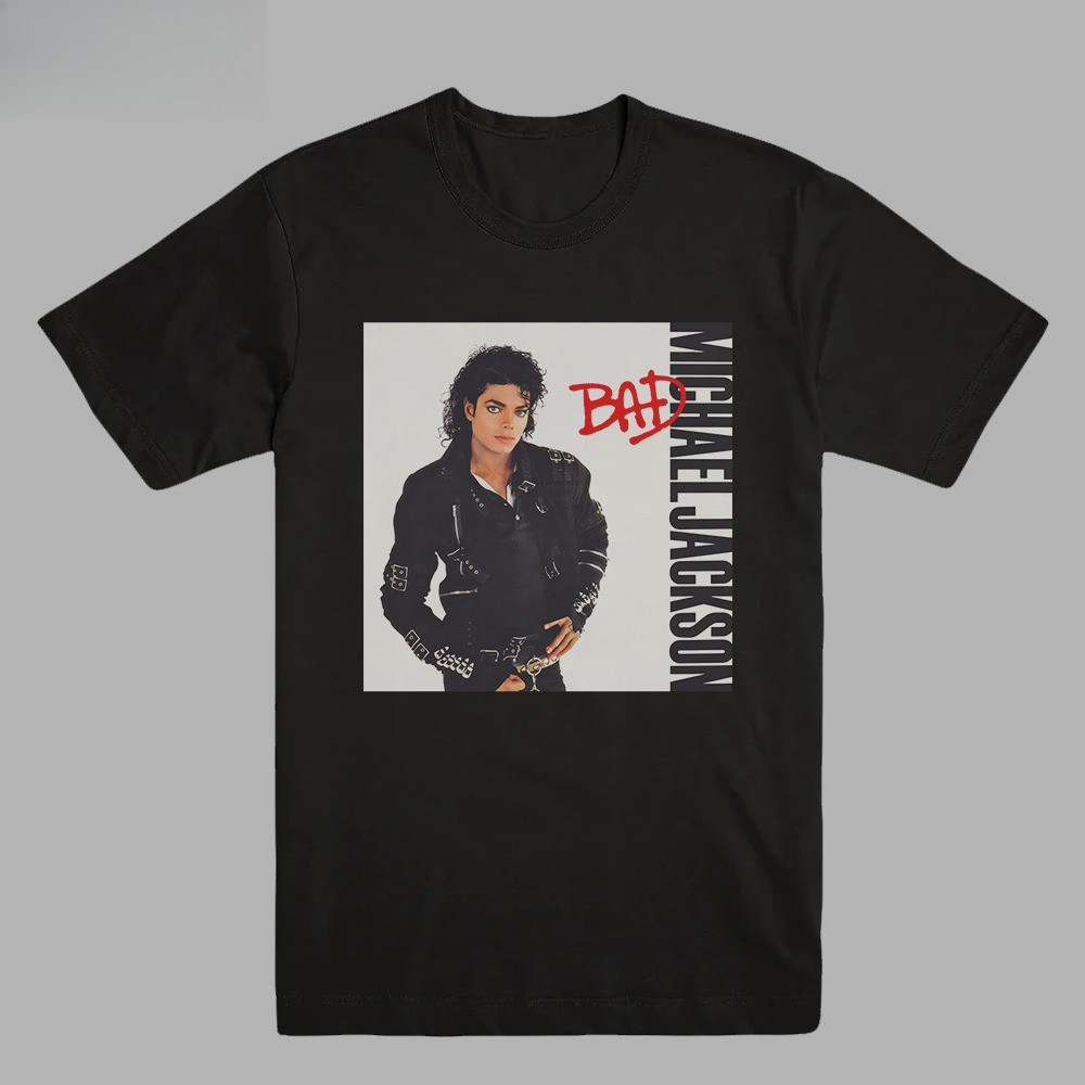 MICHAEL JACKSON - BAD ALBUM COVER | T-SHIRT |  MUSIC MERCH