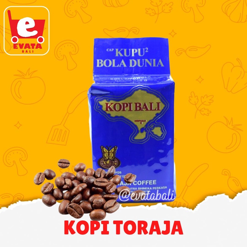 

Ready KOPI BALI CAP KUPU KUPU BOLA DUNIA 100GR
