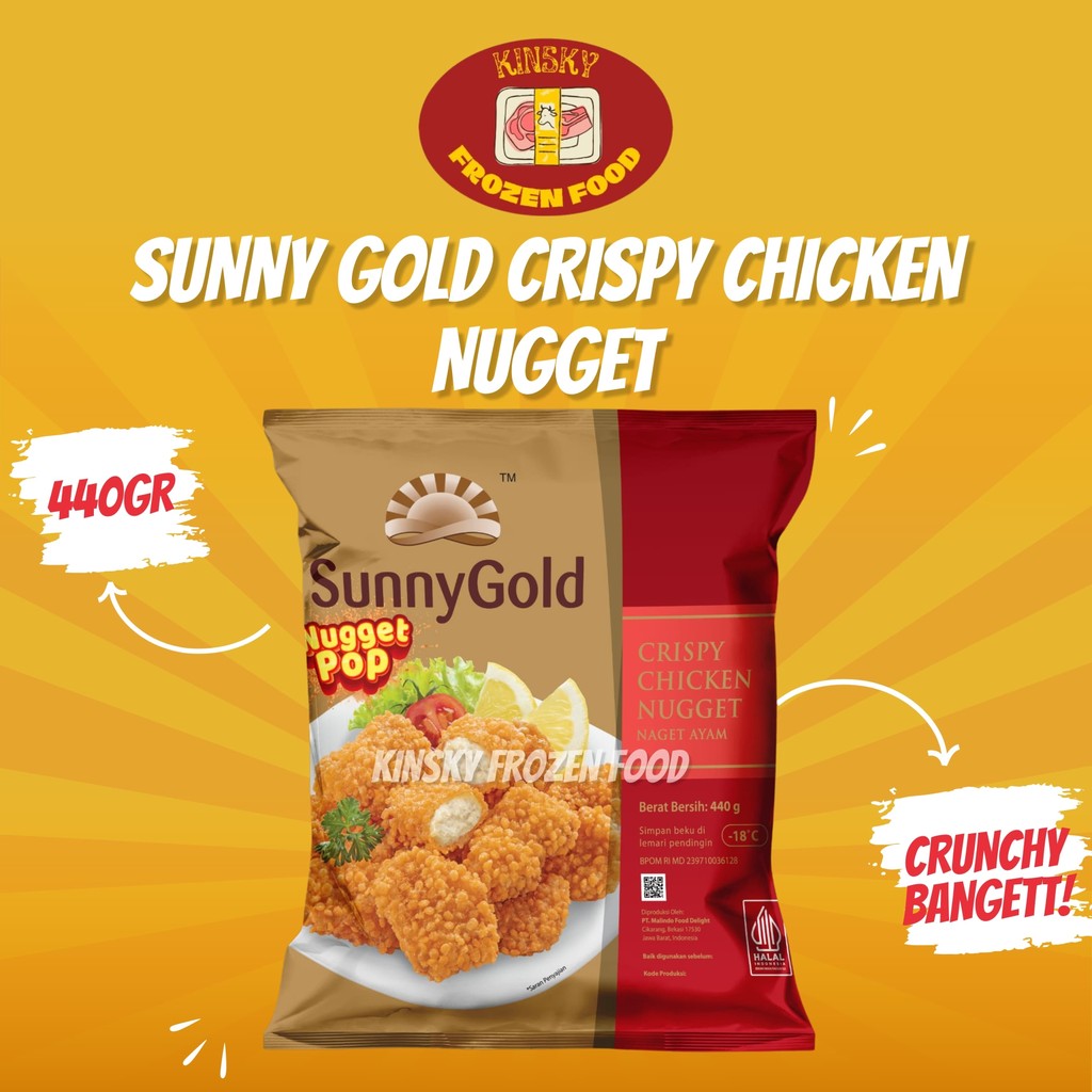 

SUNNY GOLD CRISPY CHICKEN NUGGET POP 440GR