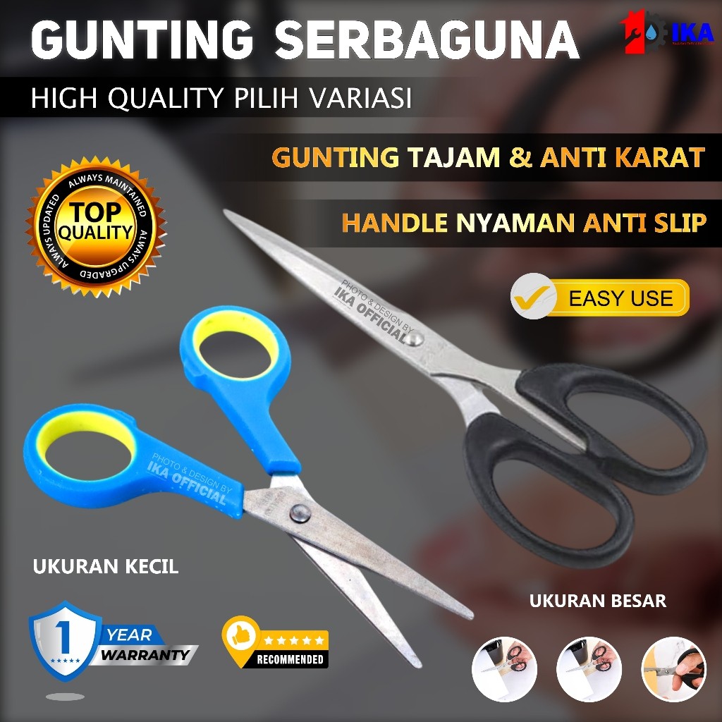 

Gunting Kertas Alat Gunting Kertas Stainless / Paper Scissors Besar Gunting Kertas Gunting Murah Pemotong Kertas Ukuran besar Scissors