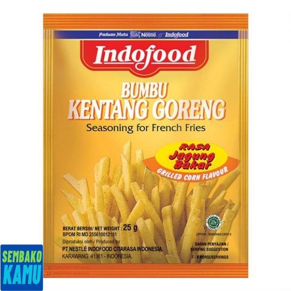 

Indofood Bumbu Kentang Rasa Jagung Bakar 25 gr