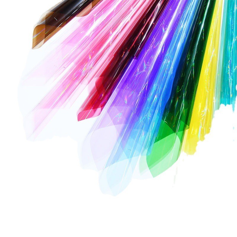 

Kertas Buket Kilat Cellophane Hologram Symphony Film Flower Wrapping Hologram KB6115