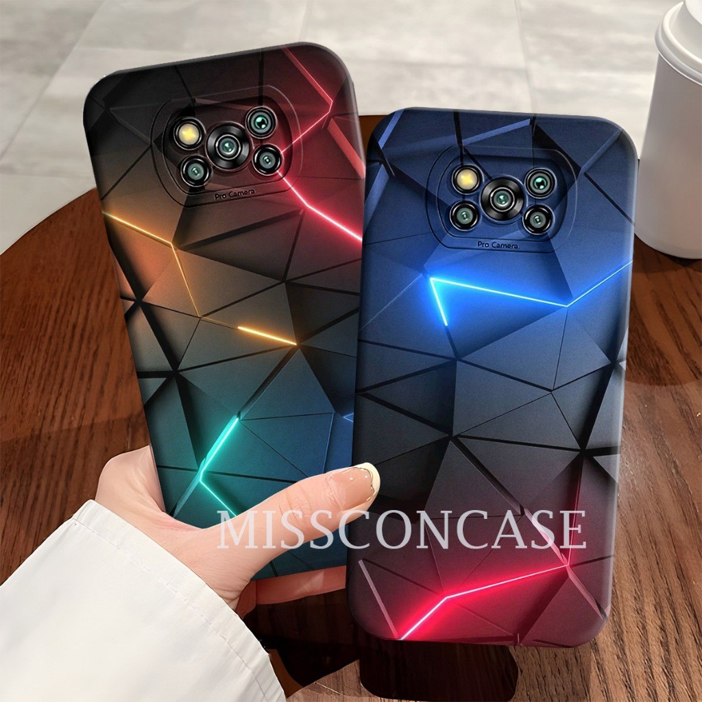 Case Macaroon Hp Xiome Poco X3 Pro / Poco X3 / Poco X3 Nfc Motif Keramik Abstrak Softcase Kesing Ker