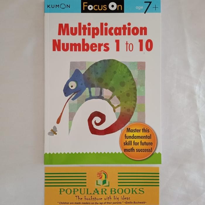 

Kumon Fokus On : Multiplication Numbers 1 to 10 ( Ages 7+ )