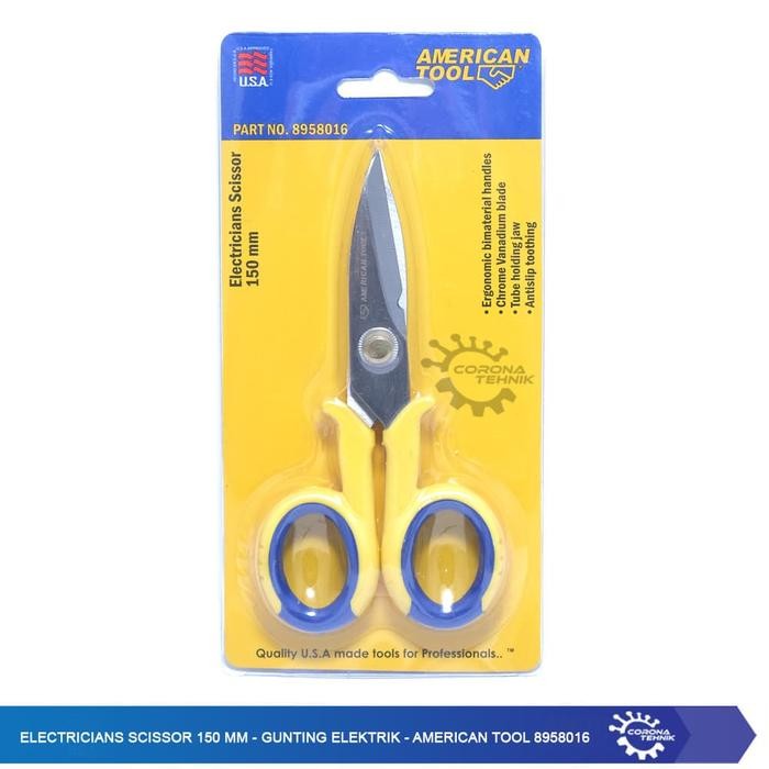 

READY Electricians Scissor 150 MM - Gunting Elektrik -Amerocan Tool 8958016