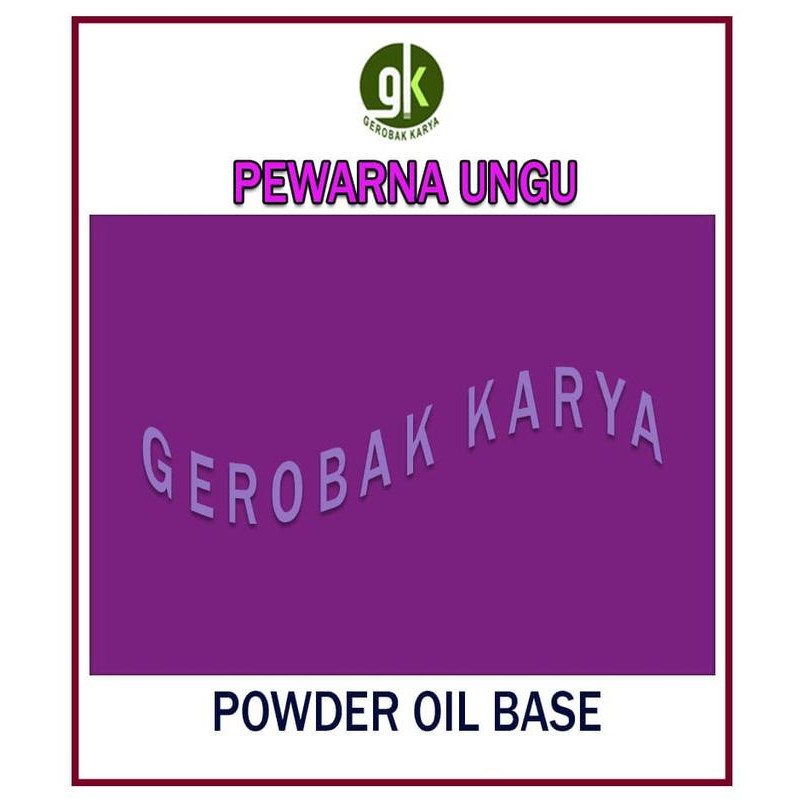 

PROMO! Ungu Pewarna Oil Base | Powder