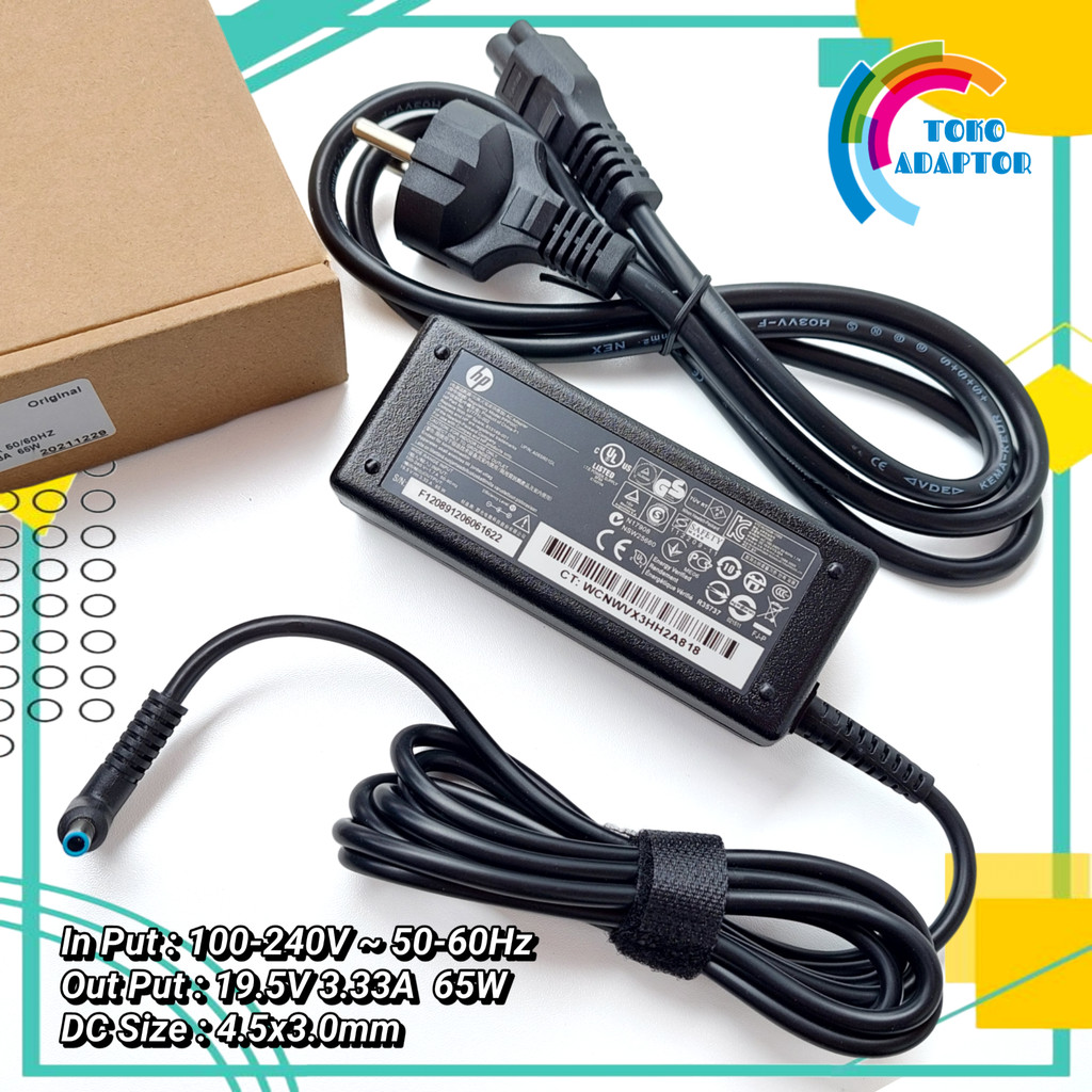 Adaptor Charger Laptop HP 840 G8 Pavilion 13-an1033TU 14-ck0115TU TPN-Q214 19.5V2.31A (45) HP ProBoo
