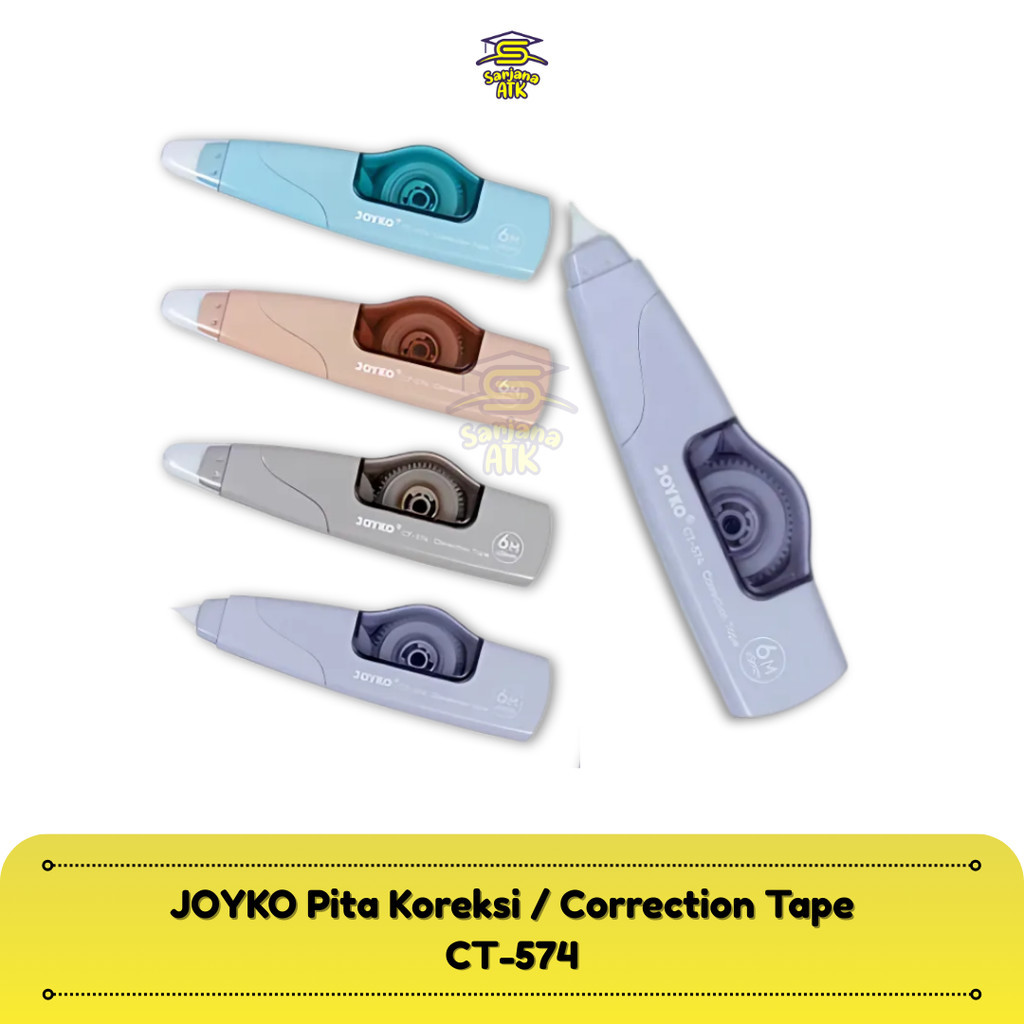 

JOYKO Correction Tape Pita Koreksi Koreksi Penghapus CT-574