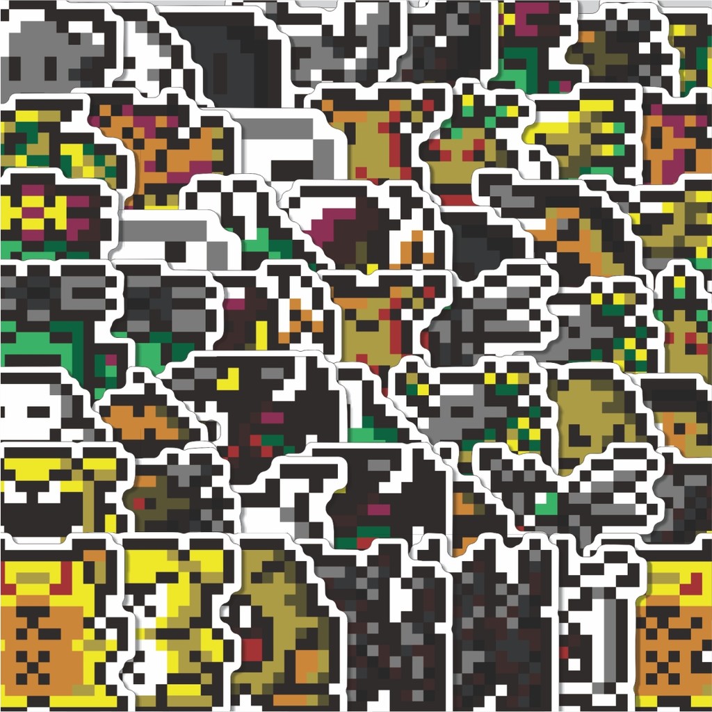 

Stiker Cutting Pack Stiker Pixel Digimon V34 Isi 100Pcs Series Aesthetic Lucu Keren Untuk Koper Bahan Vynil