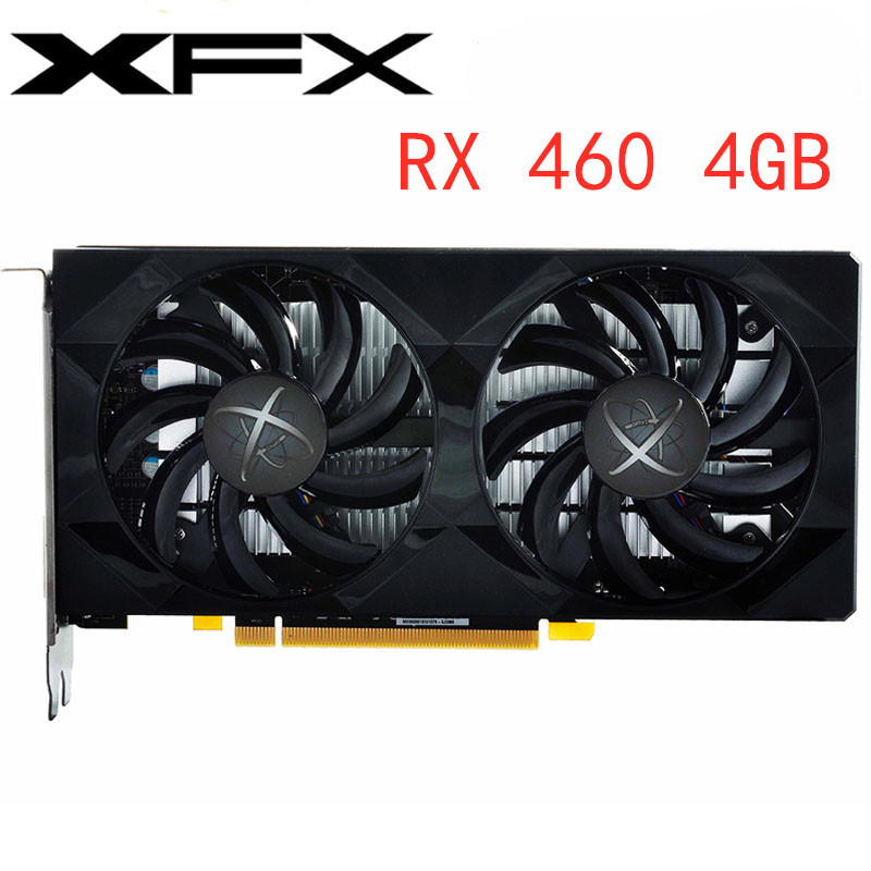 XFX Video Card RX460 4GB 128Bit GDDR5 Graphics Cards for AMD RX 400 series VGA Cards RX 460 560 470 