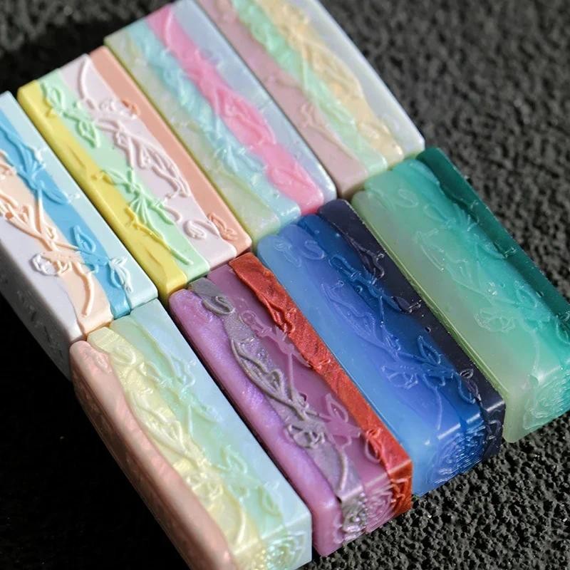 

Mixed Color Fire Paint Sealing Wax Beads 3pcs/color Retro Colorful Transparent Wax for Envelope Wedding Invitations DIY Supplies