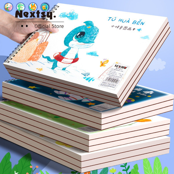 

Nextsy Buku Gambar Cat Air Kertas Gambar 30/50 Lembar Buku Gambar Kertas Gambar Cat Air