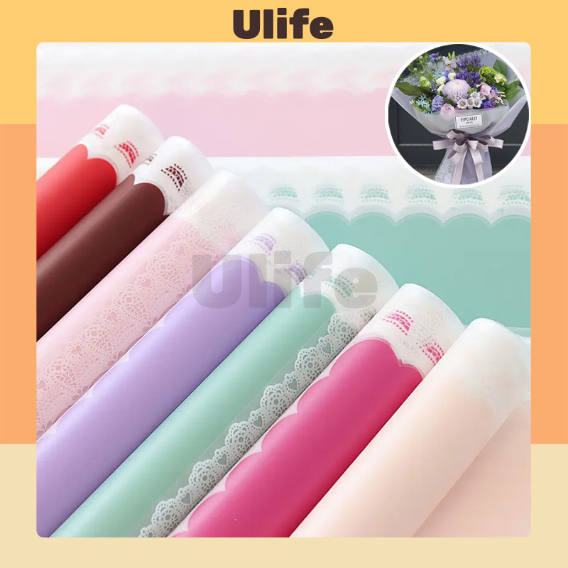 

[ 20 LEMBAR ] Kertas Bunga Kertas Buket Bunga Motif Renda Lace Cellophane Warna Motif Paper Flower Wrapping Paper Kertas Buket Bunga