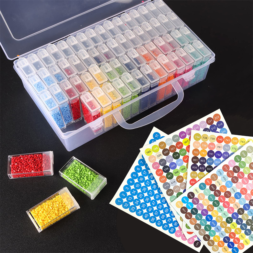 Diamond Art Crystal Beads Painting Organizer Rea  Storage Box Organization Rhinestones Material Craf