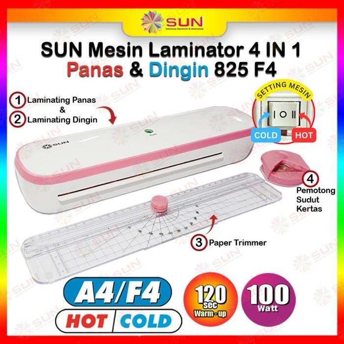 

Mesin Laminating Panas & Dingin A3 / F4 / A4 - Plastik Laminating Panas A3 / F4 / A4 - Laminating Panas & Laminasi Dingin untuk KTP, Ijasah, KK, Sertifikat, Akte, Dokumen - 6 in 1 821 A3, Surabaya