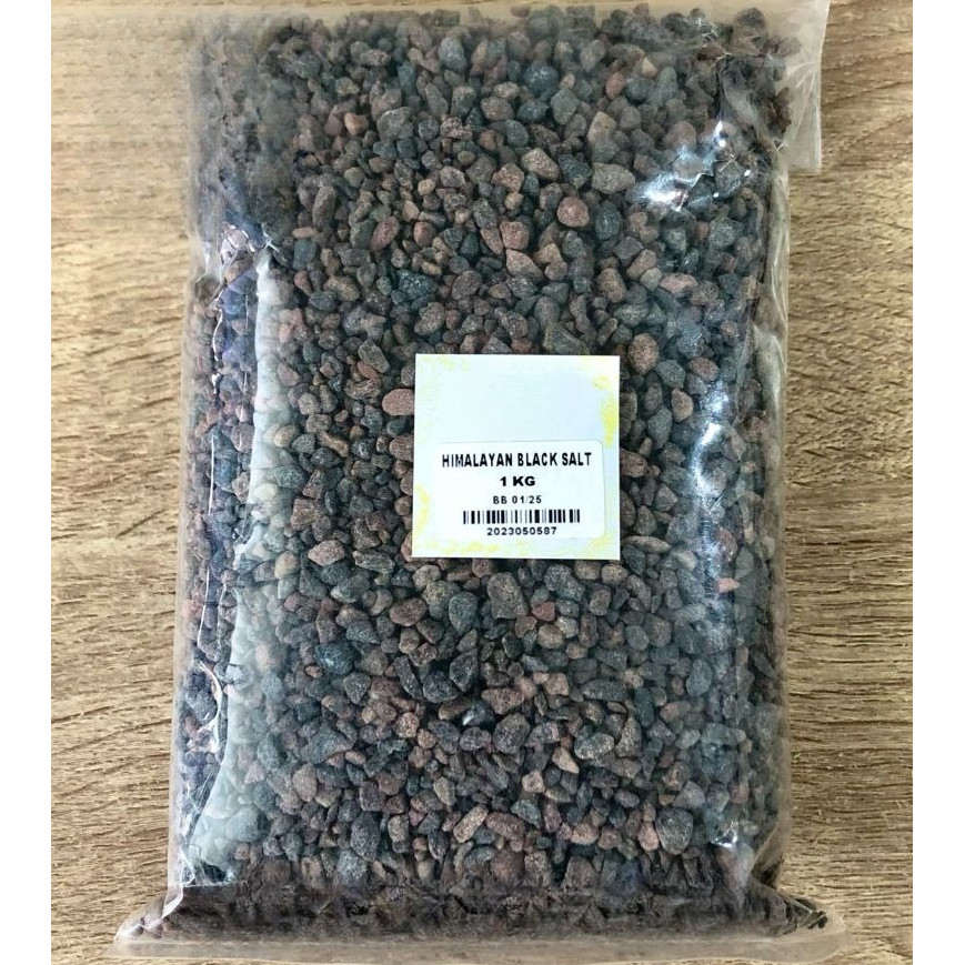 

Garam Hitam Kasar 1 kg / Black Himalayan Salt 1 kg / Kalanamak / Kala Namak