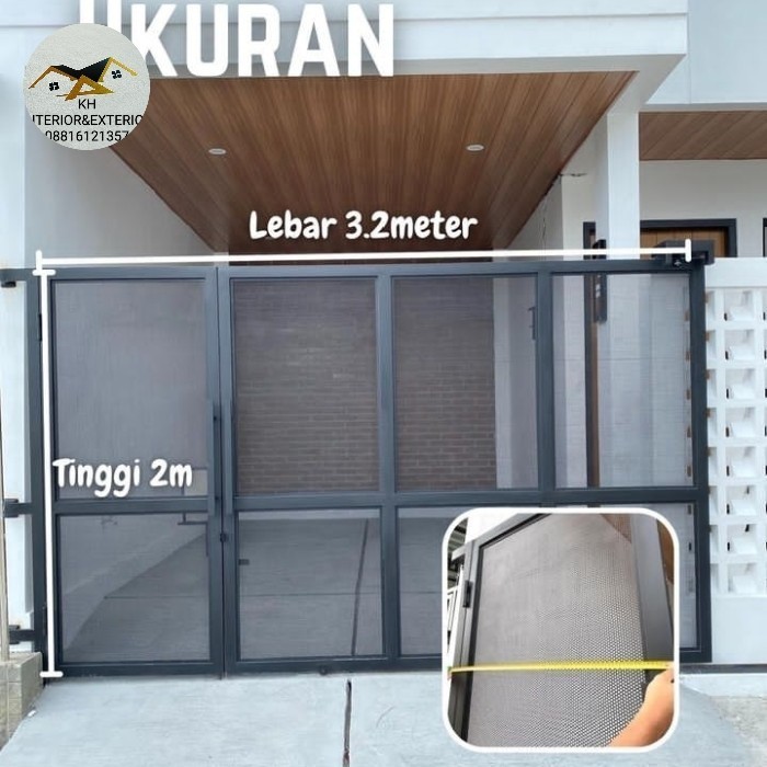 pagar,ferporated besi hollow galvanis