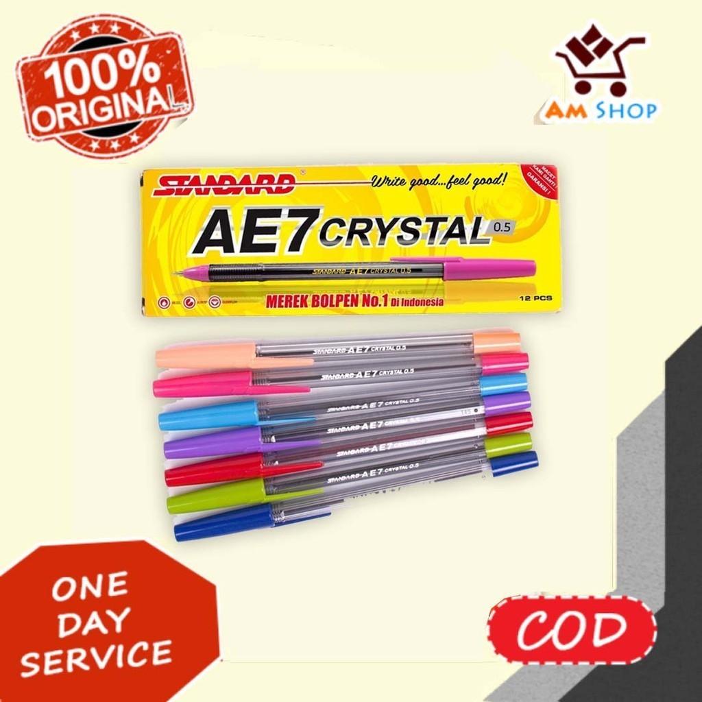 Standard Pen - AE7 Crystal 0.5  ( Pulpen, Pena, Ballpoint )