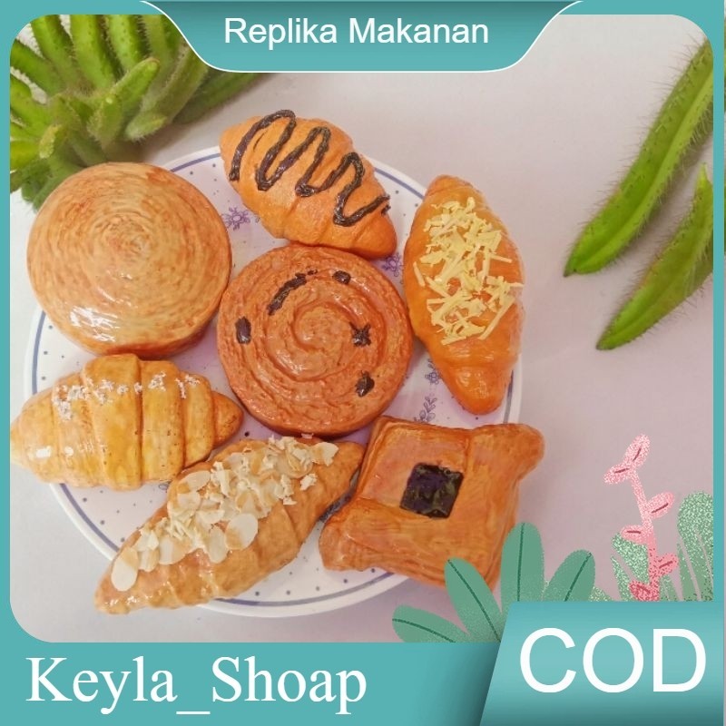 replika makanan roti Puff Pastry dan Danish Pastry Cromboloni croissant Kue Eropa yang Mendunia Crom
