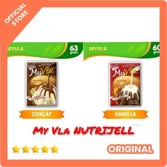 

NUTRIJELL MY VLA INSTAN / VLA BUBUK INSTAN NUTRIJELL / VLA BUBUK INSTAN VANILA 60GR / VLA BUBUK INSTAN COKLAT 63GR