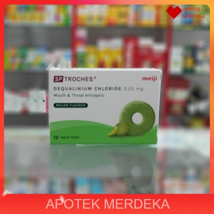 sp troches meiji / permen radang tenggorokan dan mulut hisap