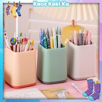 

Tempat Pensil Dan Pulpen Polos Simple Serbaguna Minimalis Pen Holder 3 929