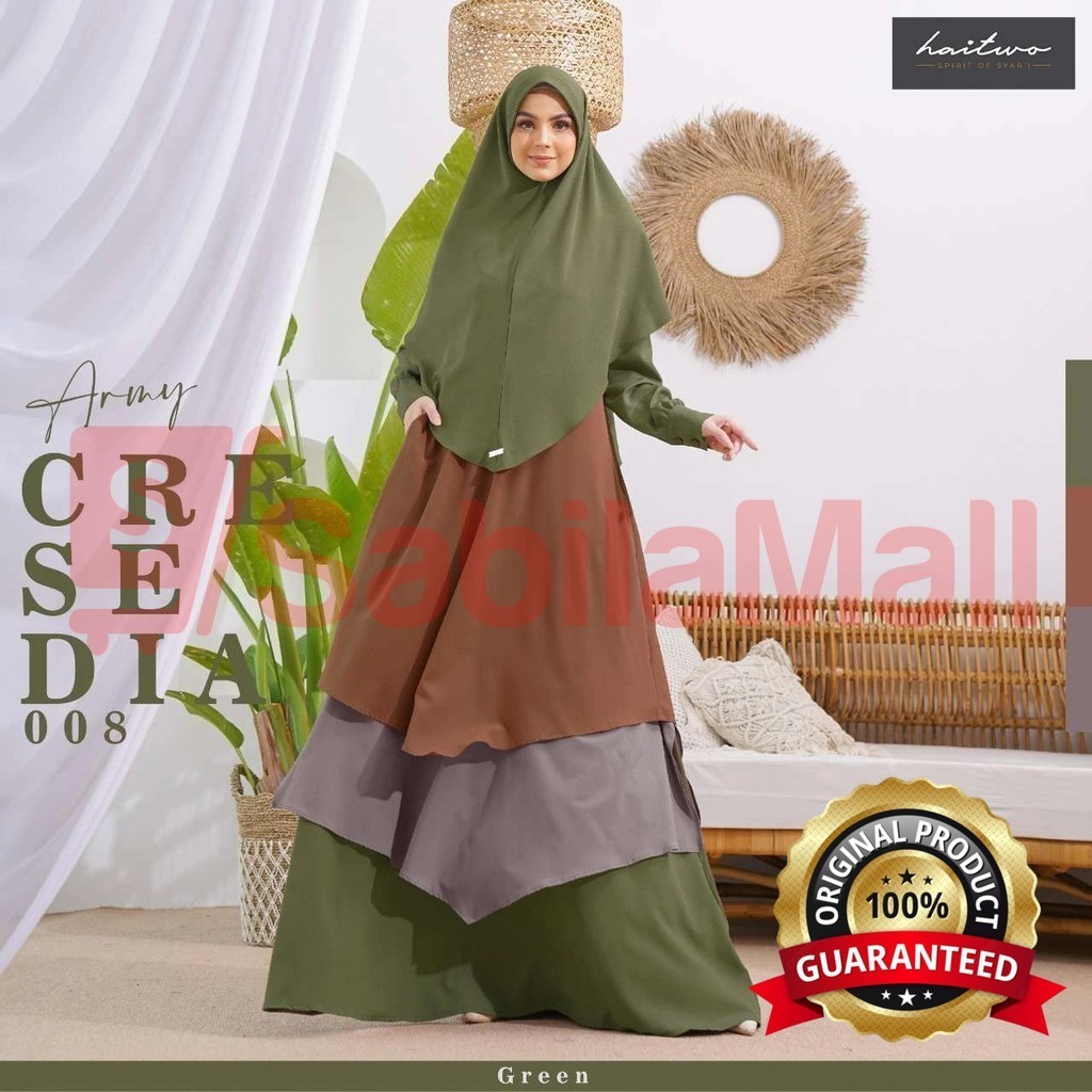 SabilaMall - Nibras Gamis Cresedia 008 Dress Muslimah Wanita
